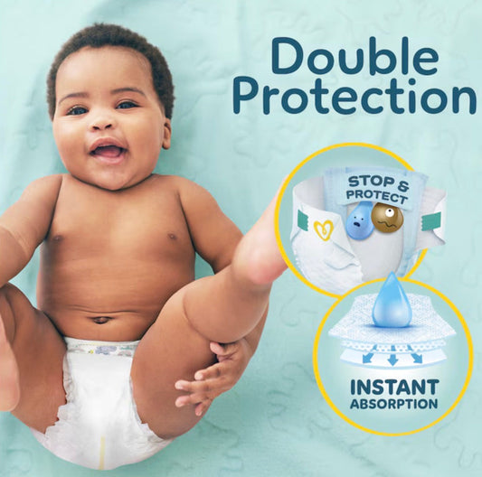 Pampers New Baby Size 1 80 Nappies Jumbo+ Pack