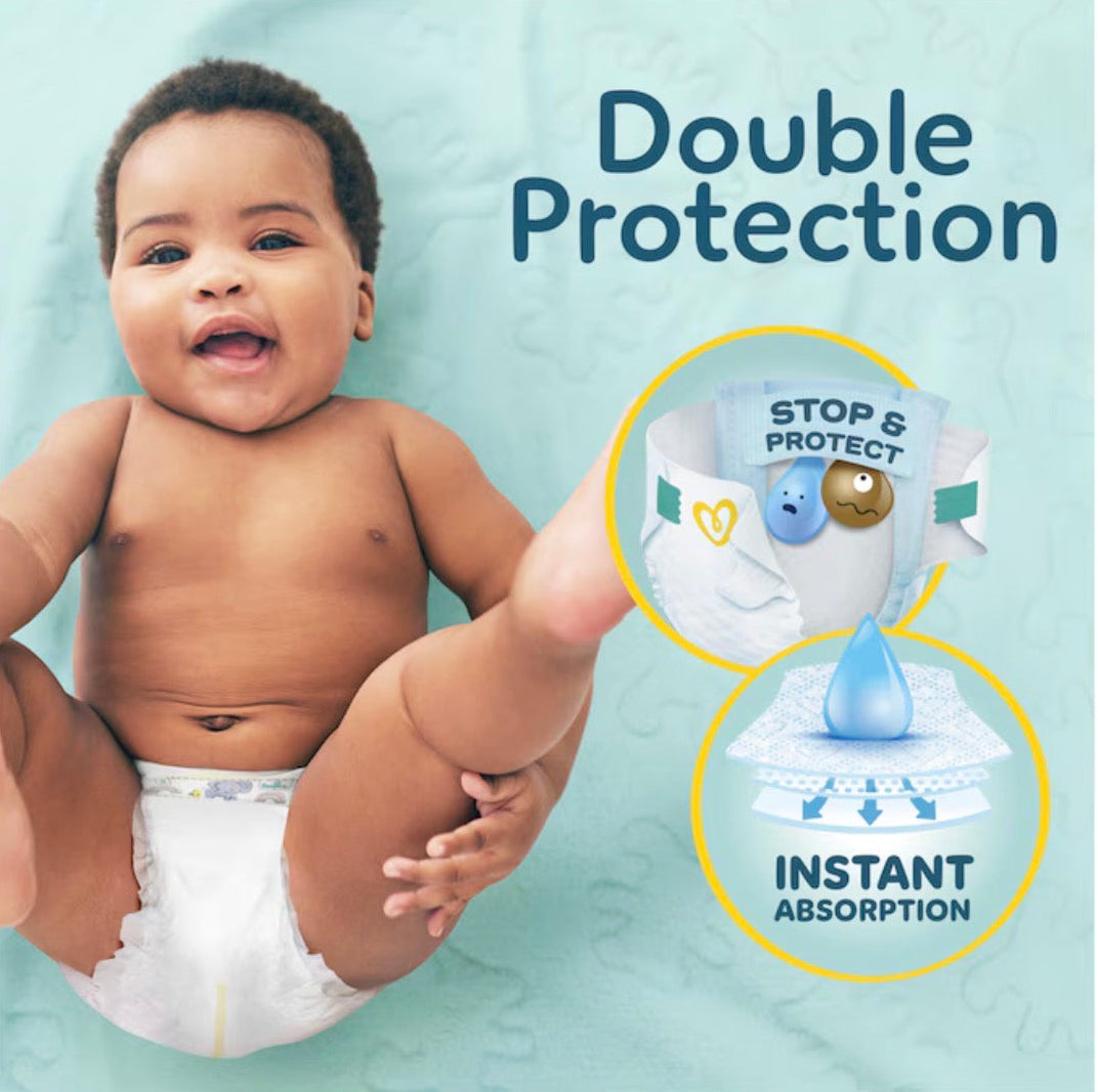 Pampers New Baby Size 2 76 Nappies Jumbo+ Pack
