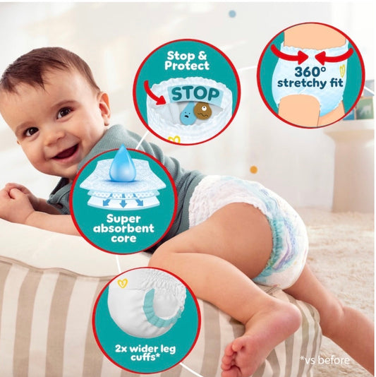 Pampers Baby Dry Nappy Pants Size 6 Jumbo+ 54 Pack
