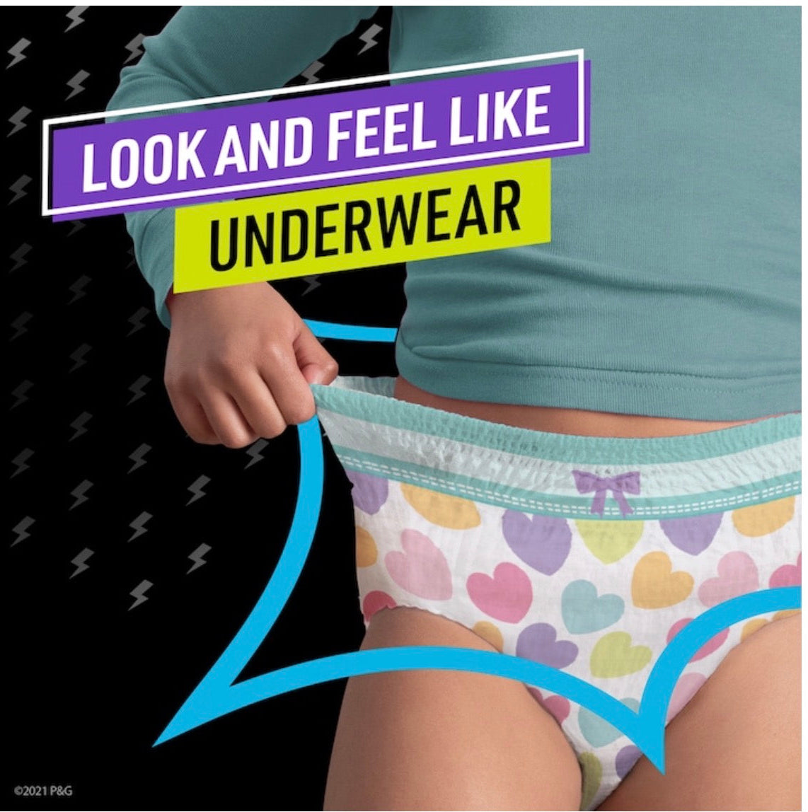 Pampers Ninjamas Pyjama Pants for Girls 4-7 Years 10 pcs