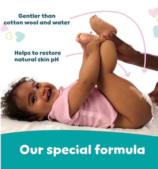 Pampers Sensitive Baby Wipes 0% Plastic 4 x 52 Wipes