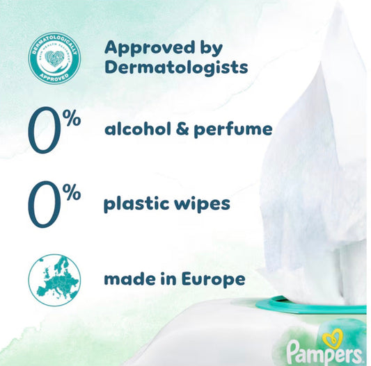 Pampers Harmonie New Baby Wipes 9x46 Pack