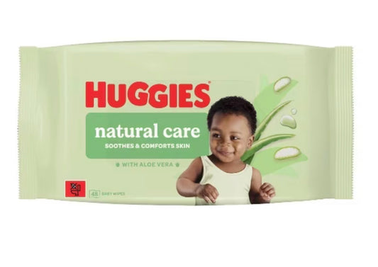 Huggies Natural Care 0% Plastic Baby Wipes 12x48 576 Wipes