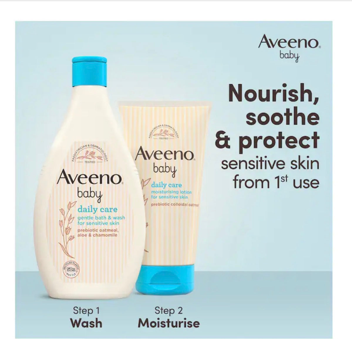 Aveeno Baby Daily Care Moisturising Lotion For Sensitive Skin 150ml
