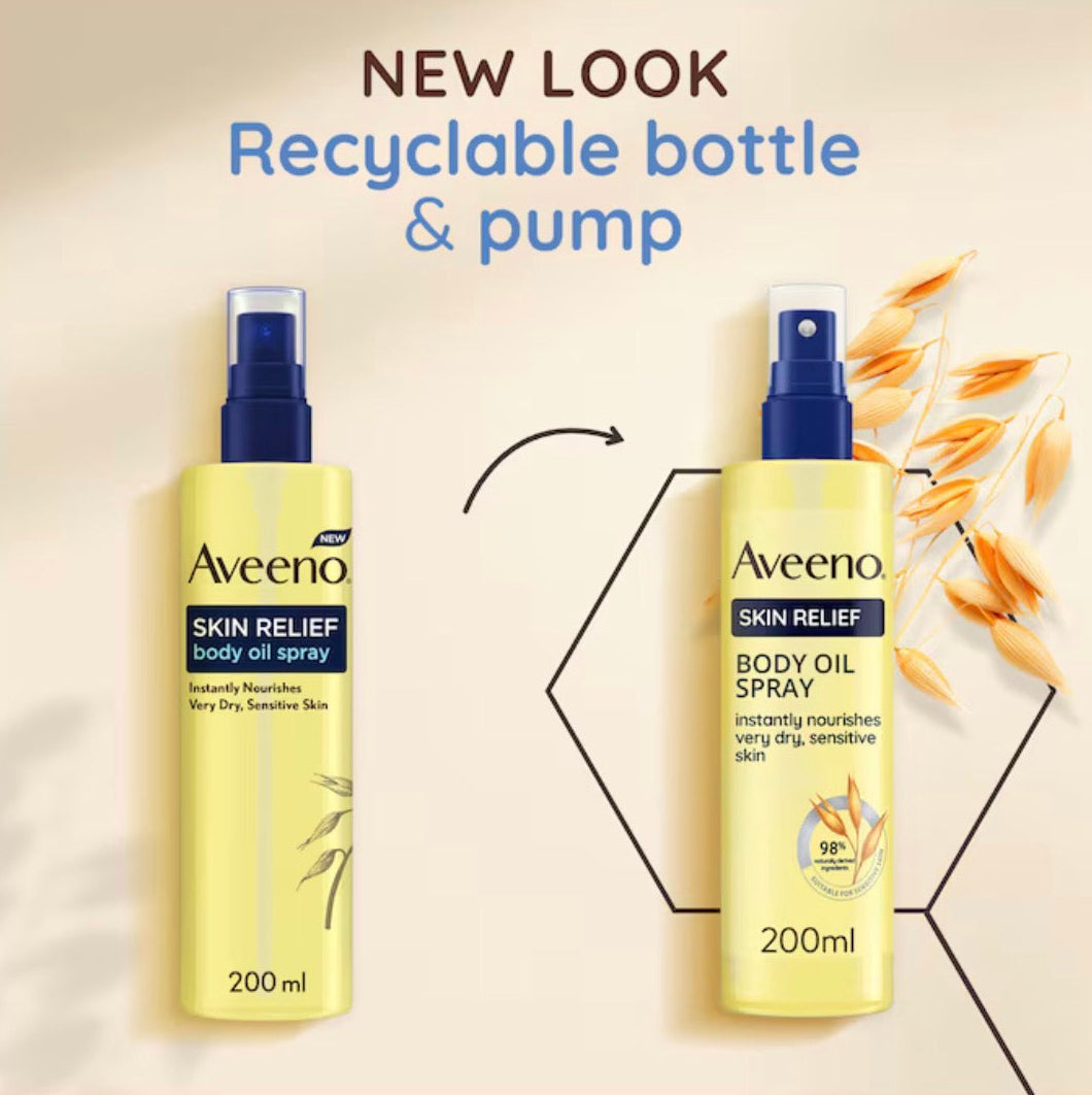 Aveeno Skin Relief Body Oil Spray 200ml
