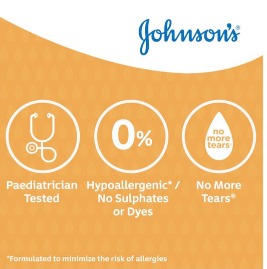 Johnson's Baby Shampoo Without Dyes Sulphates & Soap 300ml