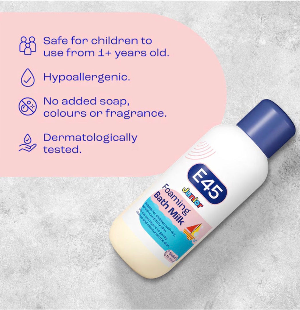 E45 Junior Foaming Bath Milk 500ml