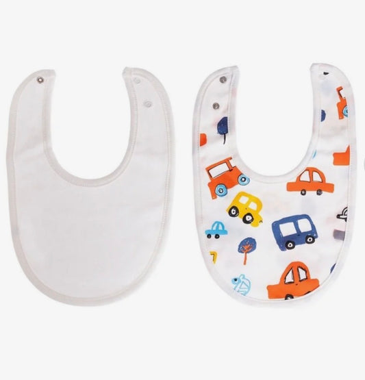 baby me Cars Baby Bib Pack of 2