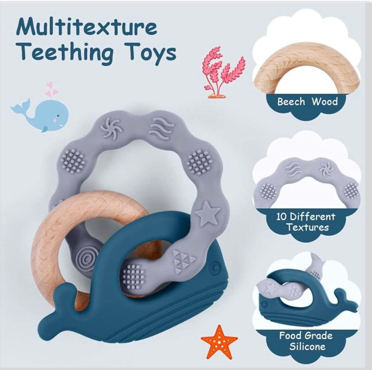 Vicloon Teething Toys