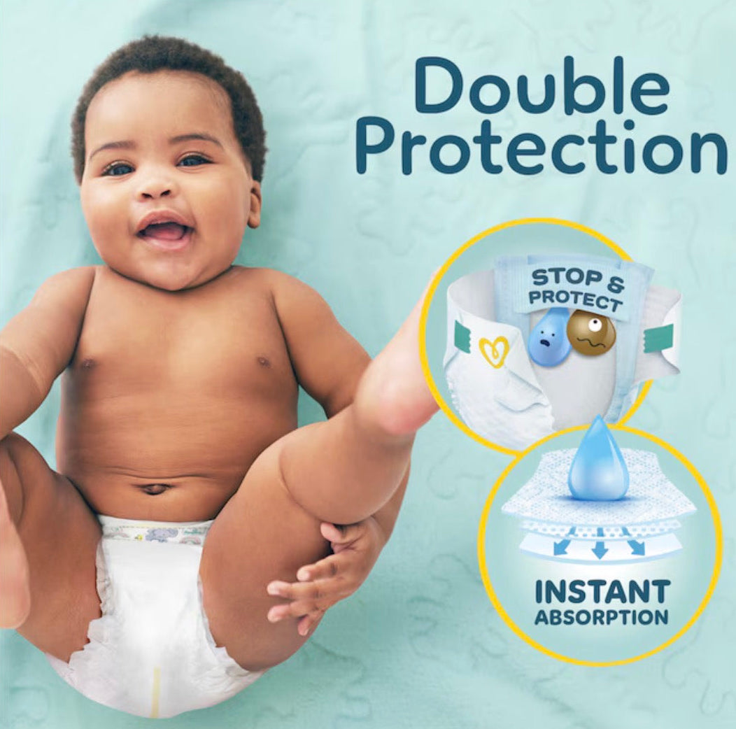 Pampers New Baby Size 1 80 Nappies Jumbo+ Pack