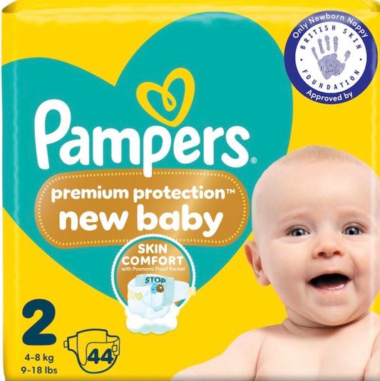 Pampers Premium Protection New Baby Size 2 44 Nappies