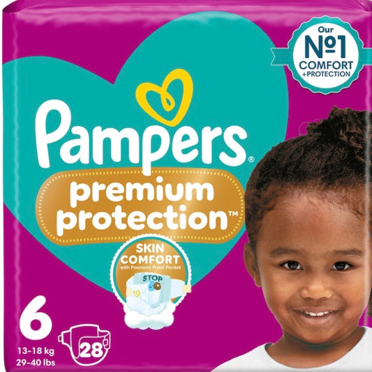Pampers Premium Protection Size 6 28 Nappies