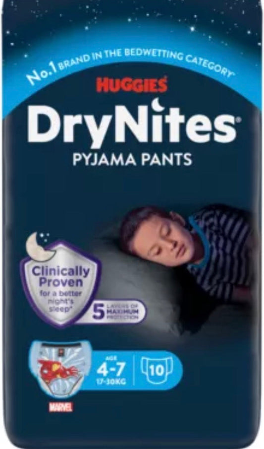 Huggies Bedwetting Pyjama Pants Age 4-7 17-30kg