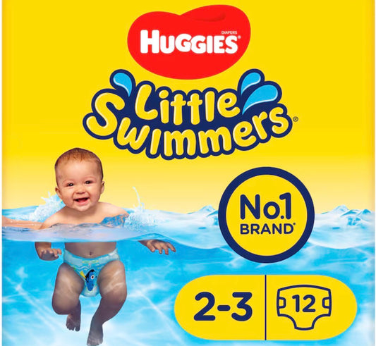 Huggies Little Swimmers Size 2-3 Disposable Swim Nappies x12