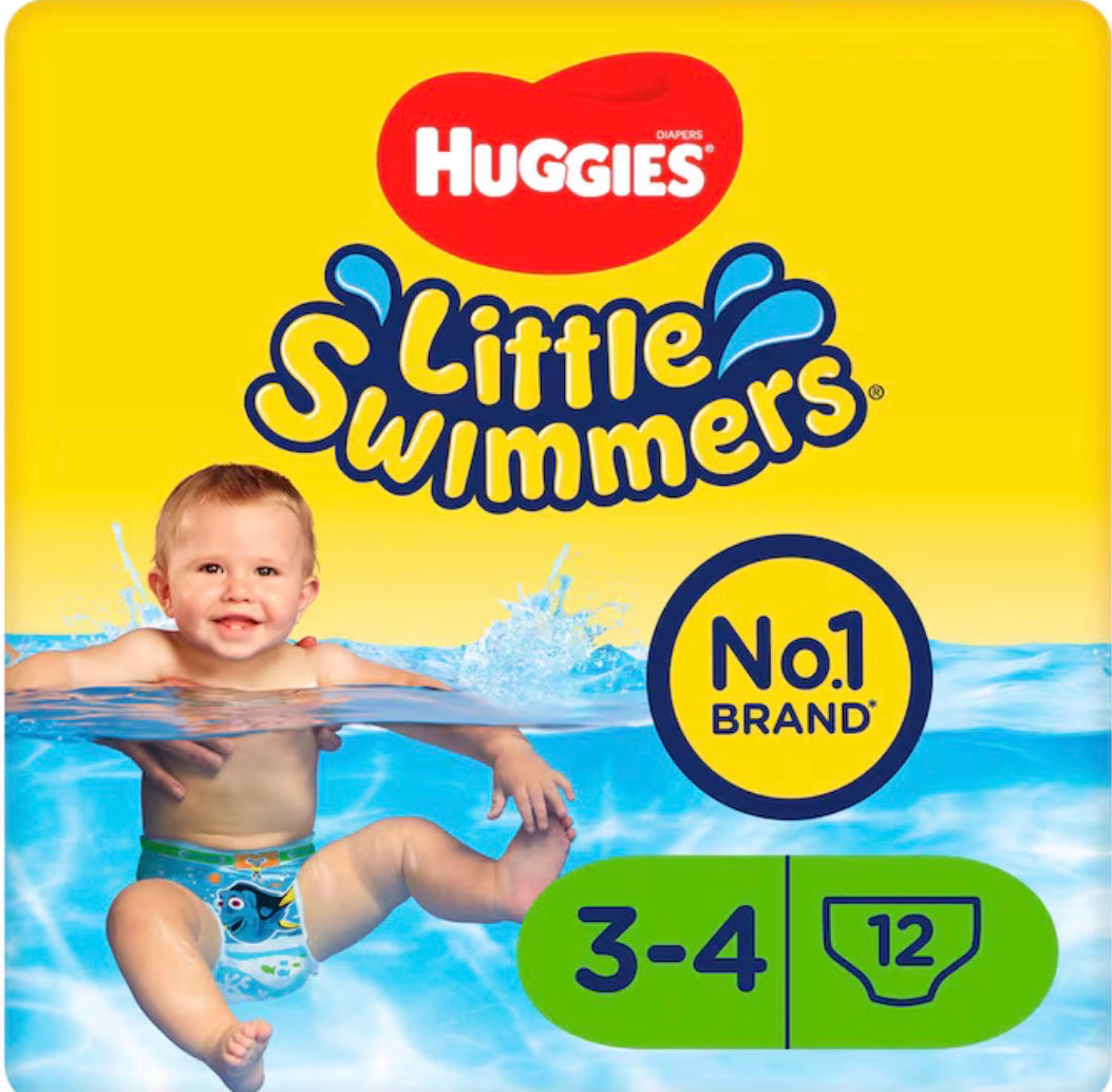 Huggies Little Swimmers Size 3-4 Disposable Swim Nappies x12