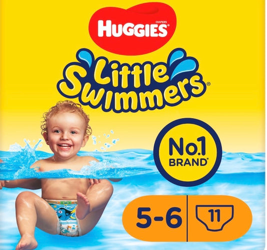Huggies Little Swimmers Size 5-6 Disposable Swim Nappies x11