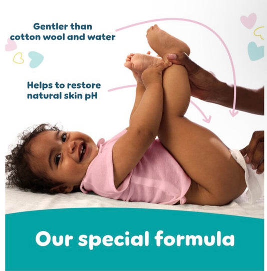 Pampers Sensitive Baby Wipes 0% Plastic 12X52 Wipes