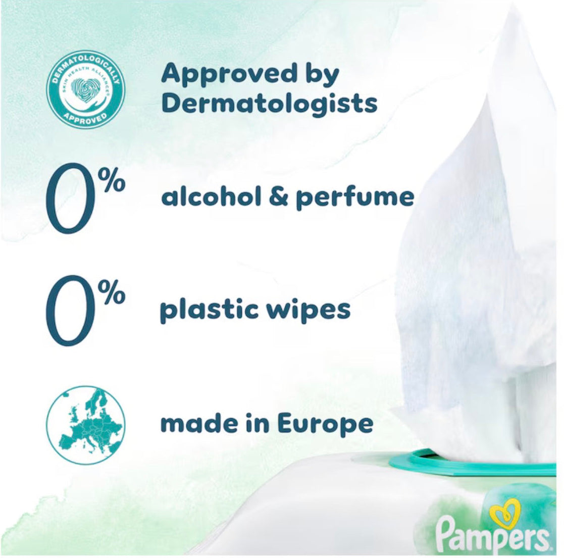 Pampers Harmonie New Baby wipes 4x46 Pack (184 wipes)