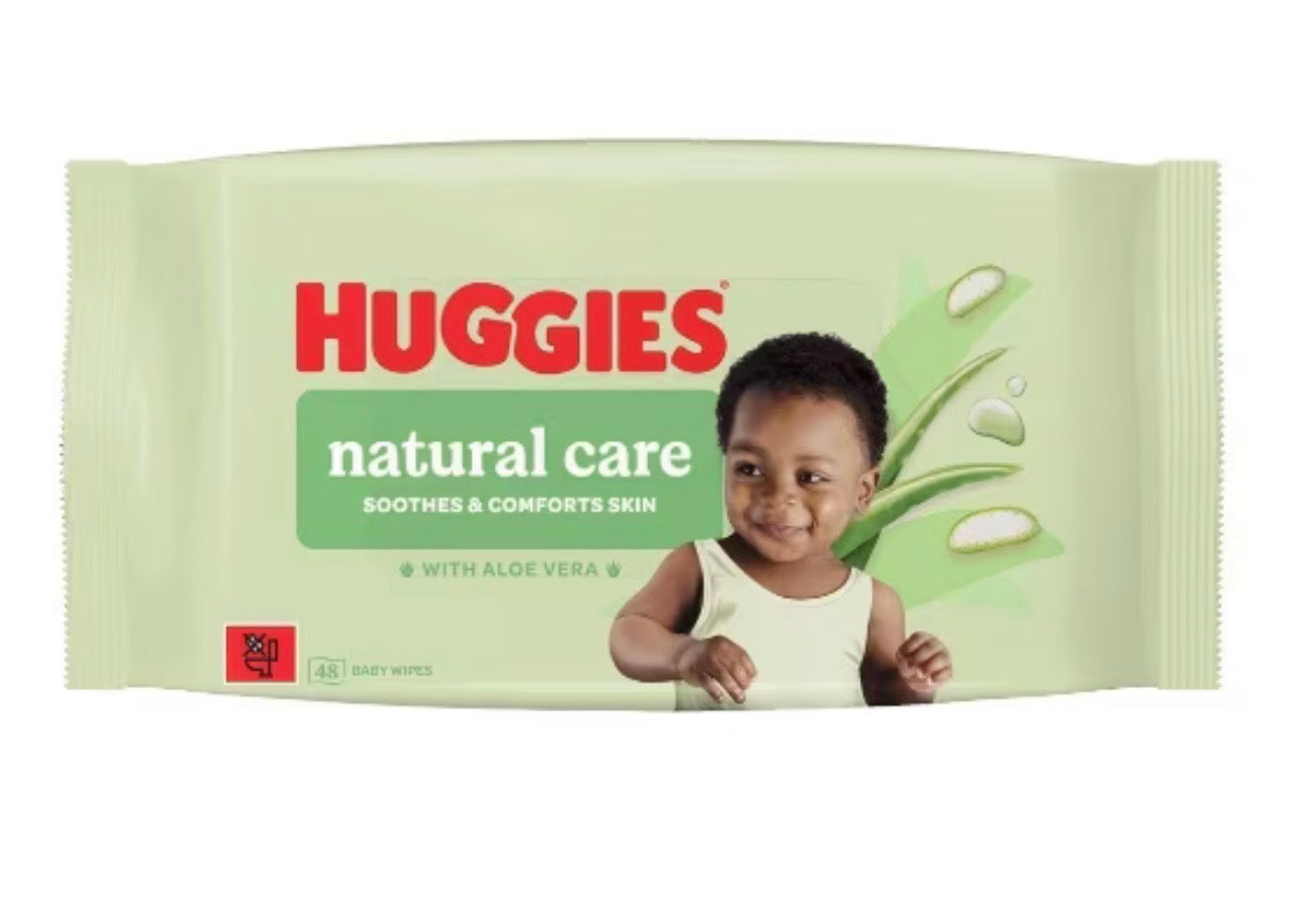 Huggies Natural Care 0% Plastic Baby Wipes 12x48 576 Wipes