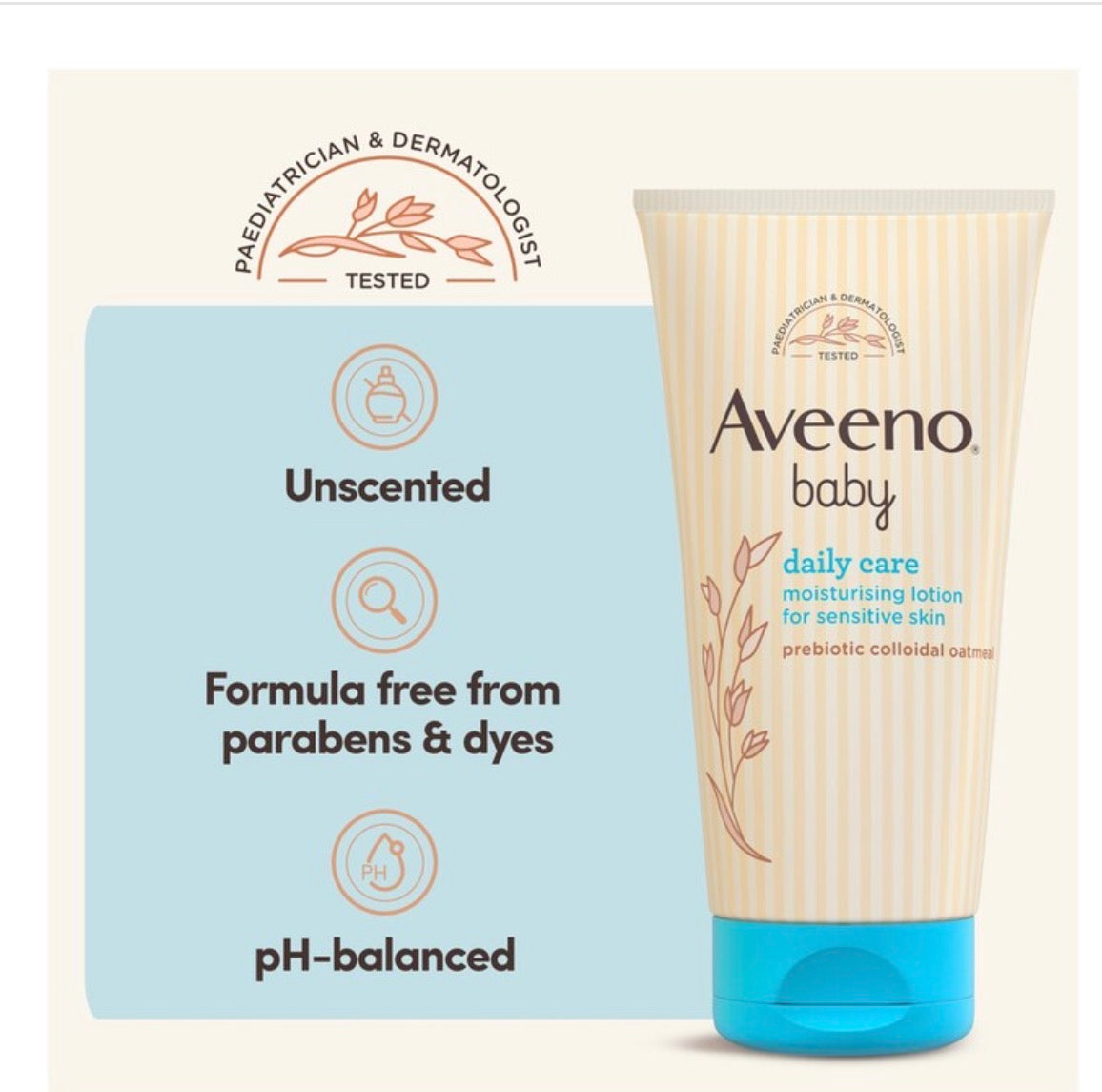 Aveeno Baby Daily Care Moisturising Lotion For Sensitive Skin 150ml