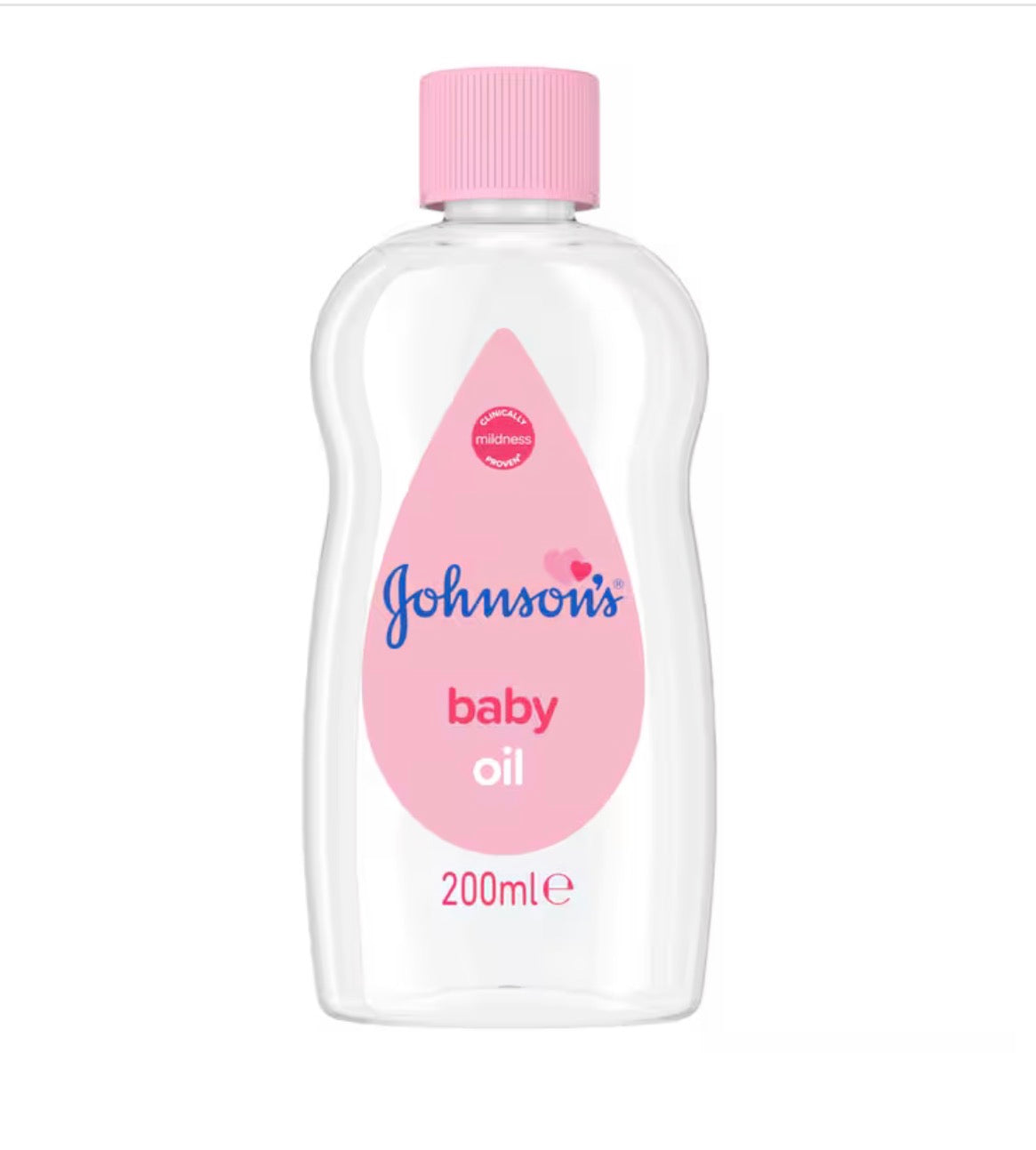 Johnson's Baby Oil 200 ml Moisturising Baby Oil to Protect Delicate Skin