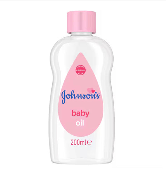 Johnson's Baby Oil 200 ml Moisturising Baby Oil to Protect Delicate Skin