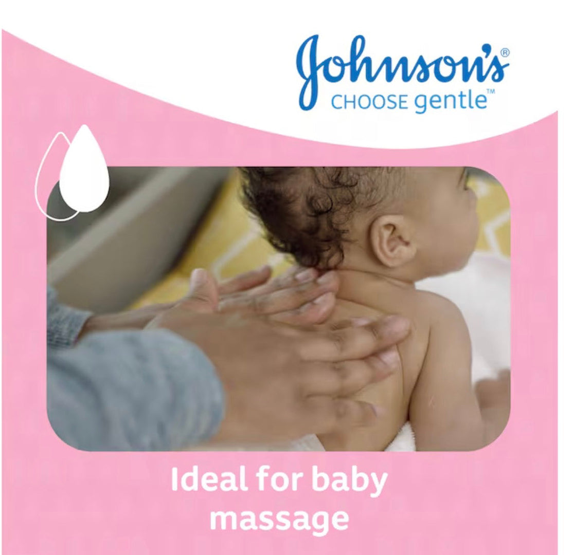 Johnson's Baby Oil 200 ml Moisturising Baby Oil to Protect Delicate Skin