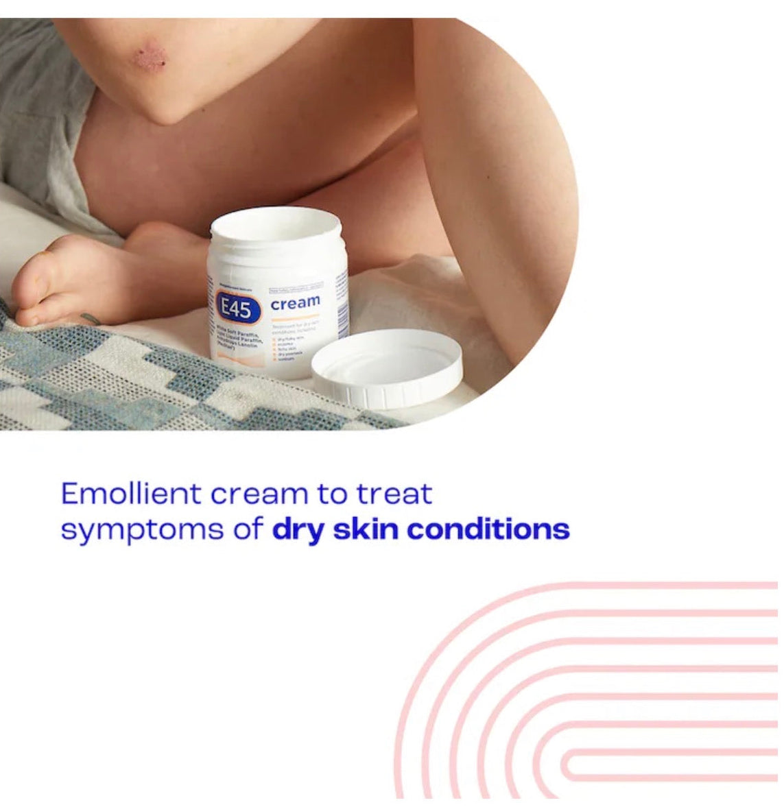 E45 Moisturiser Body Cream for Dry Skin & Eczema 125g