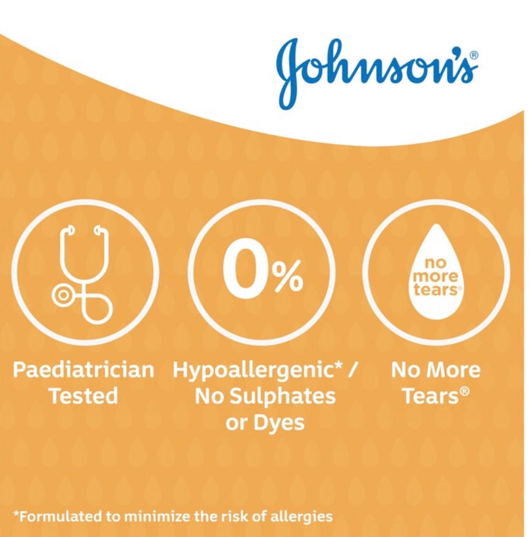 Johnson's Baby Shampoo Without Dyes Sulphates & Soap 300ml
