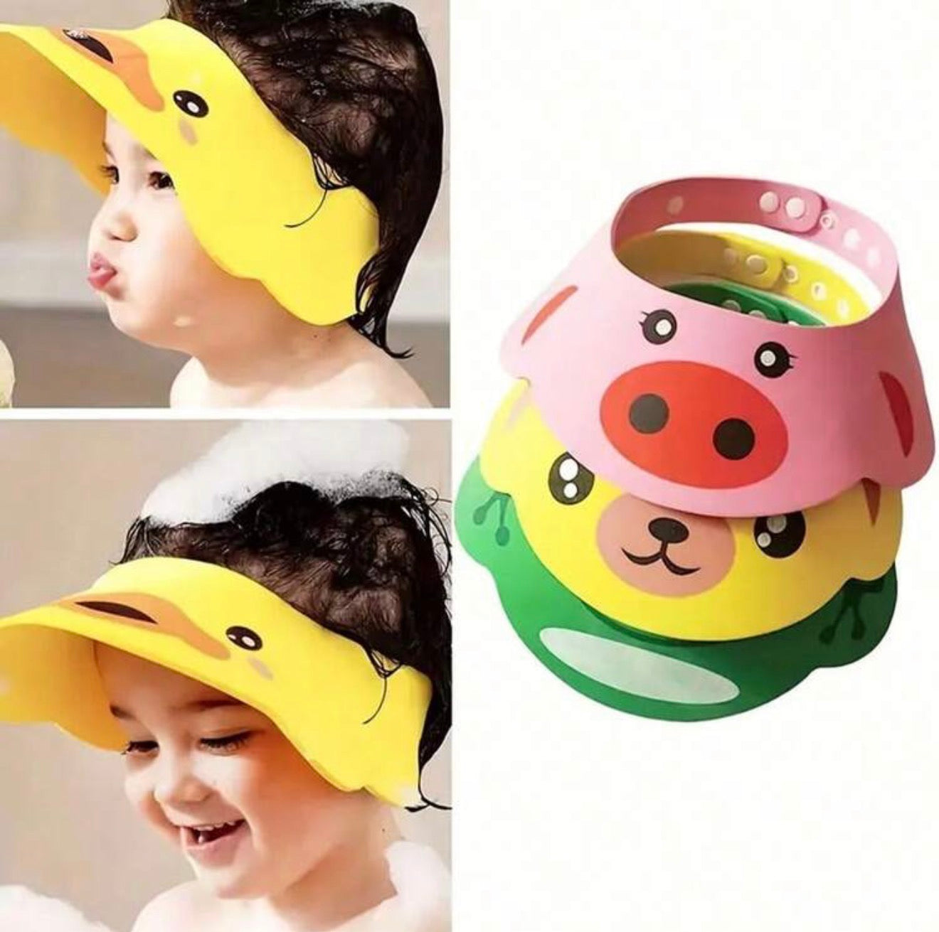 Waterproof Baby Eye Ear Protection Shower Caps