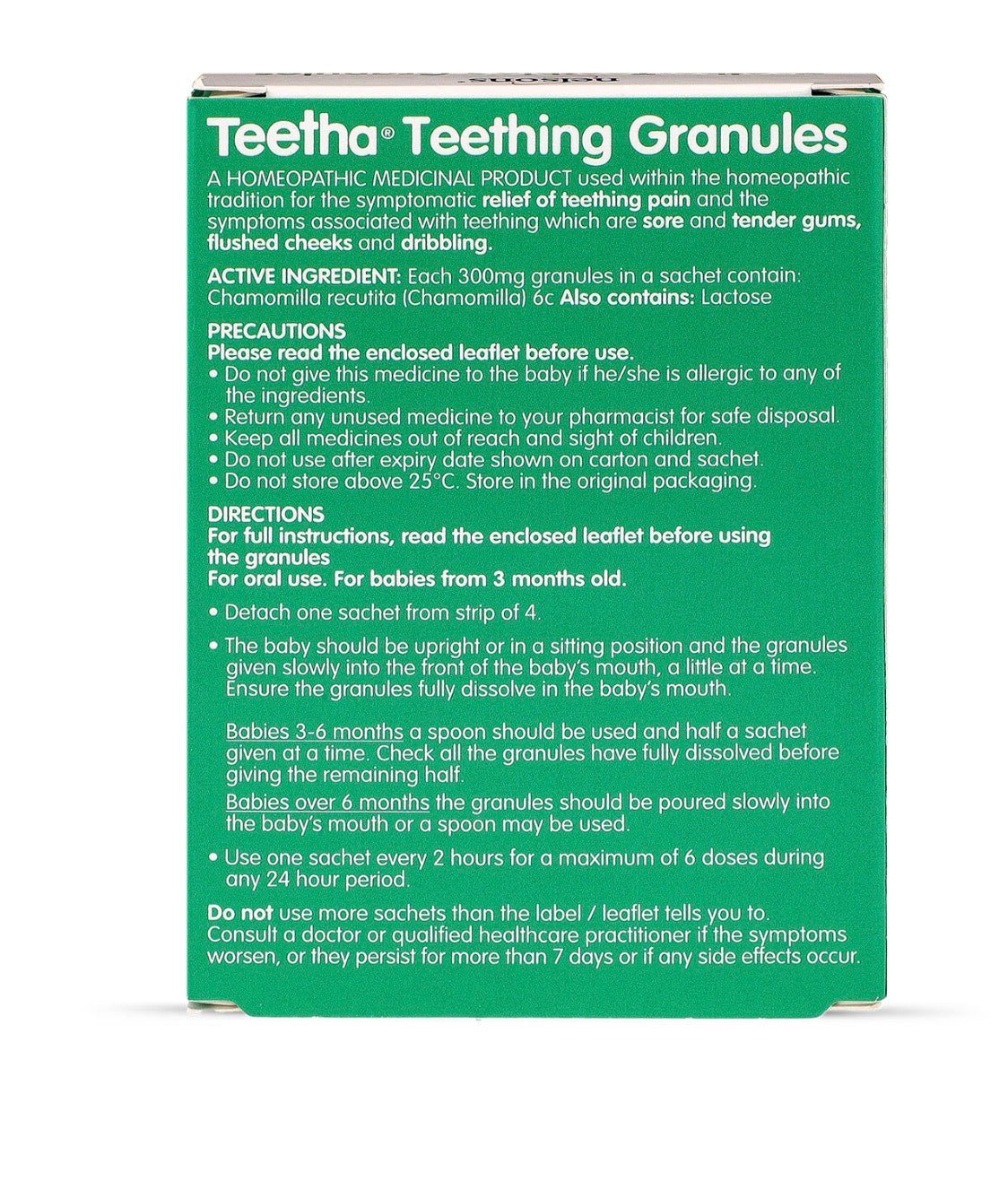 Nelsons Teetha Teething Granules 24 Sachets