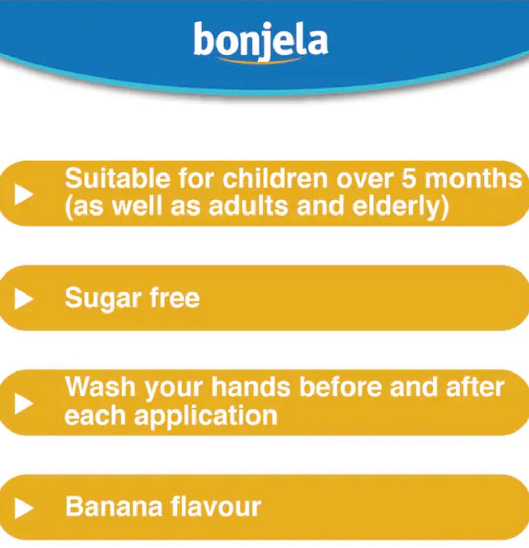 Bonjela Junior Mouth Ulcer & Brace Irritation Gel - Banana 15g