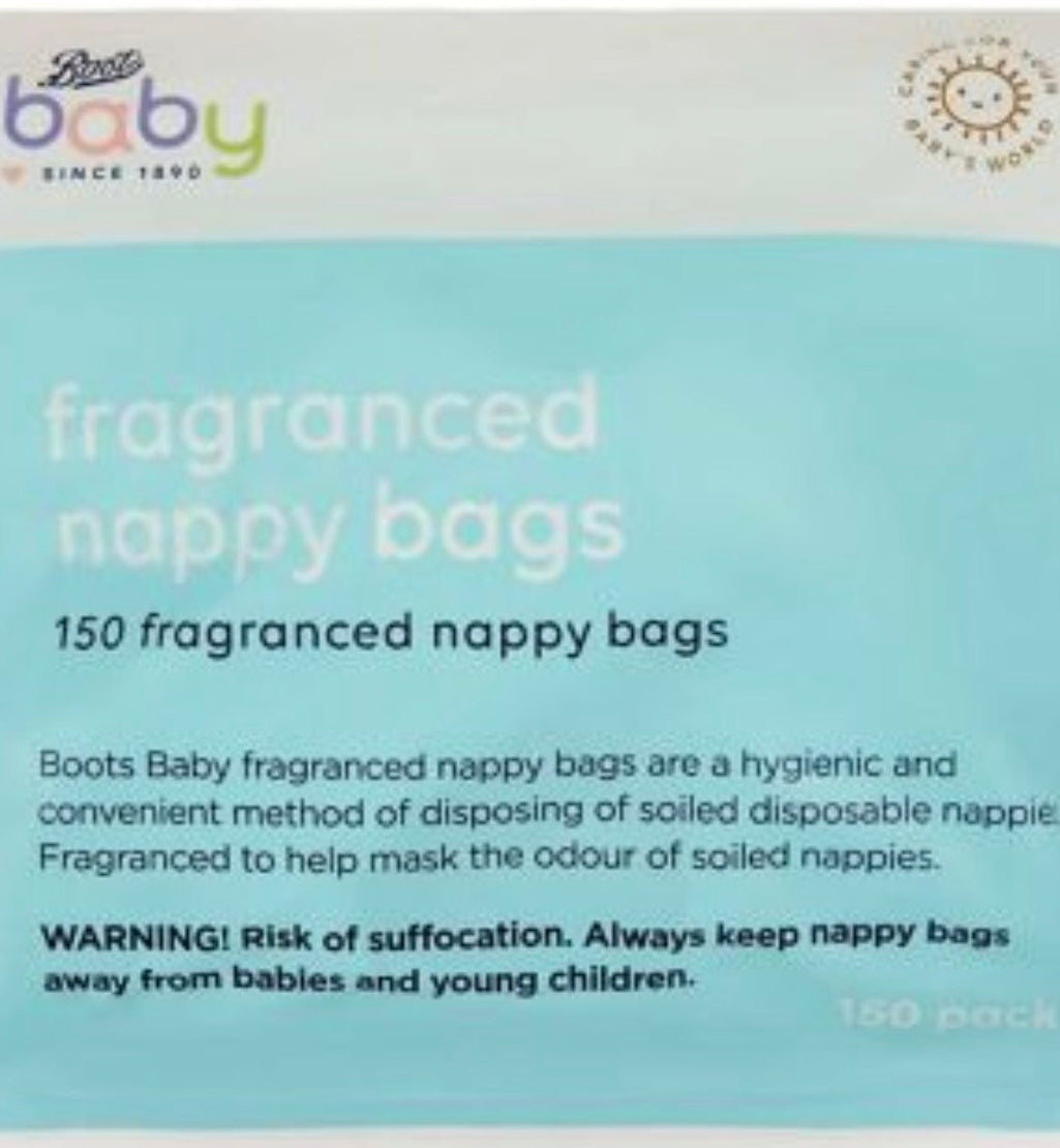 Boots Baby fragranced nappy bags 150s
