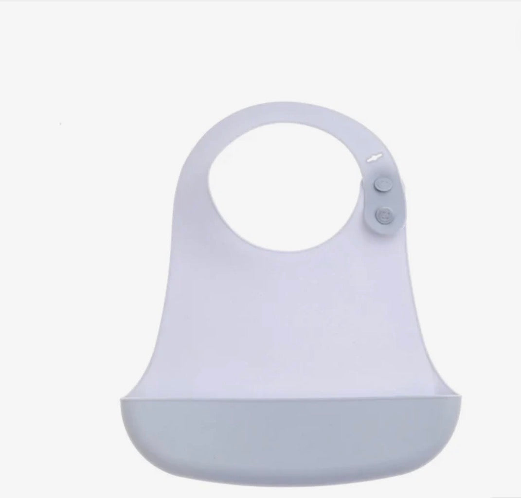 baby plus Silicone Bib - Powder Blue