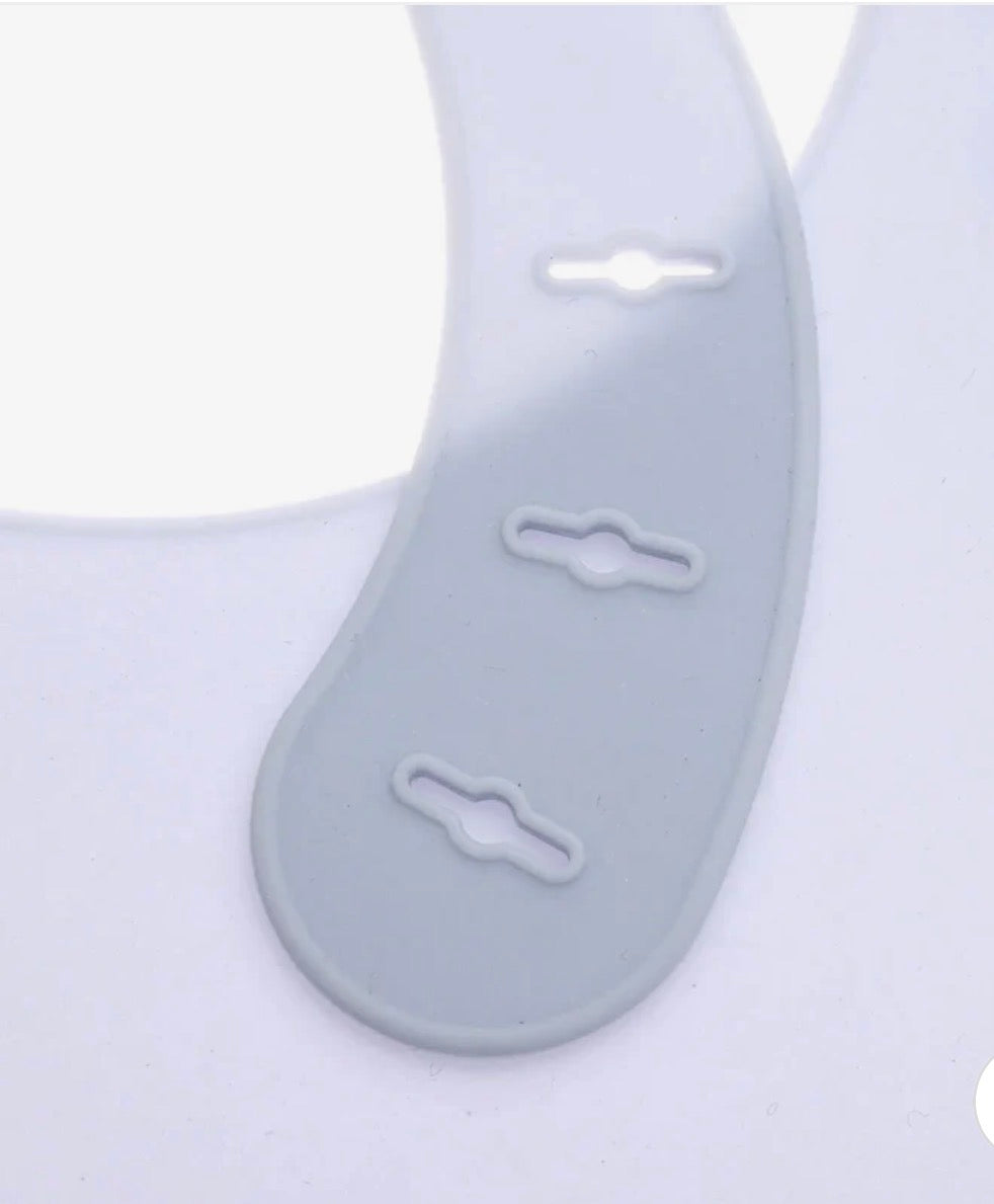 baby plus Silicone Bib - Powder Blue