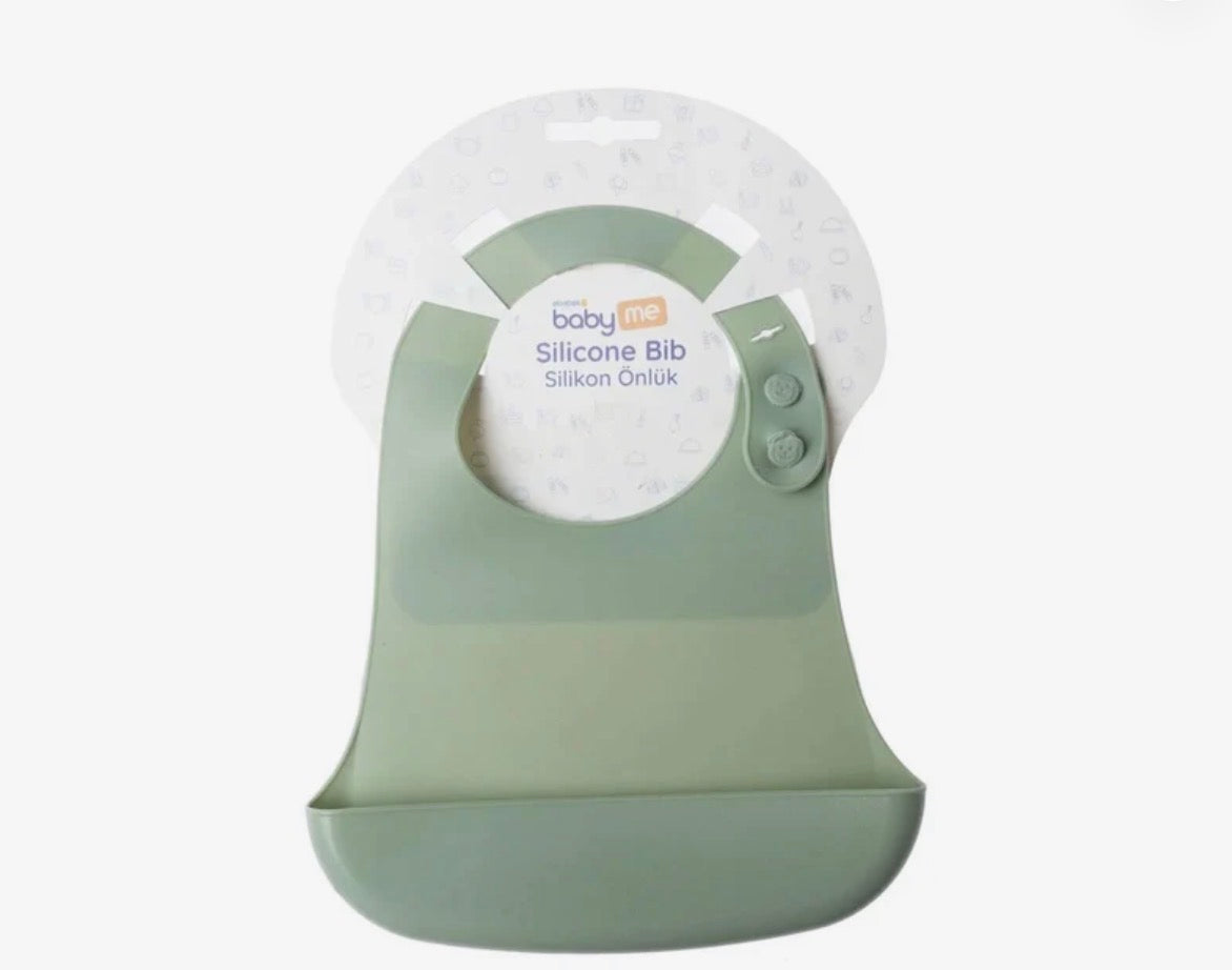 baby plus Silicone Bib - Green