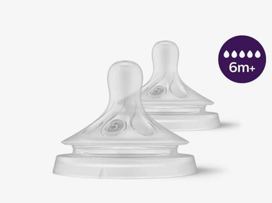 Philips Avent Natural Response Teats Stage 5 (6+ months) Pack of 2
