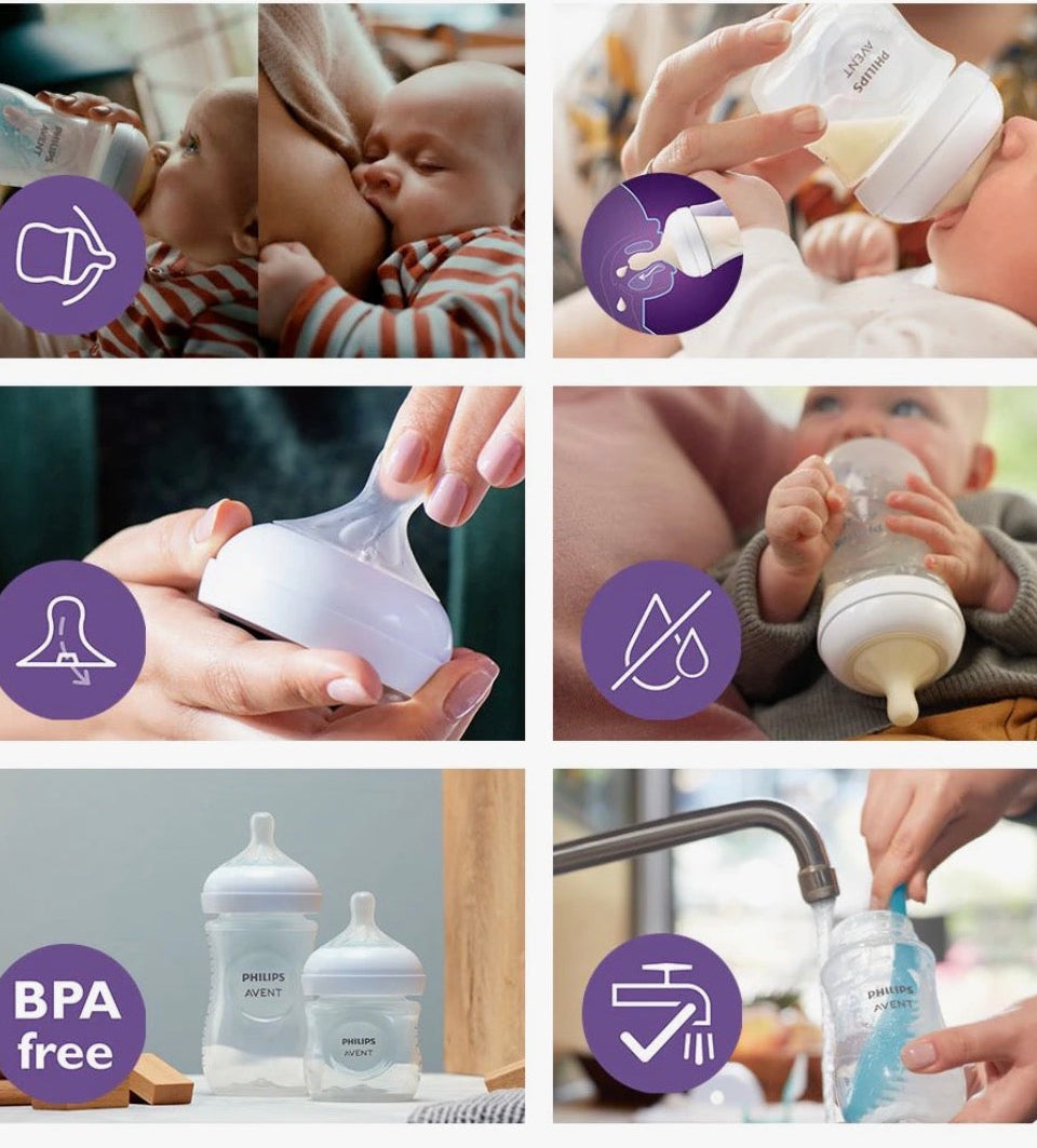 Philips Avent Natural Response baby bottle 0-3m 2× 125 ml