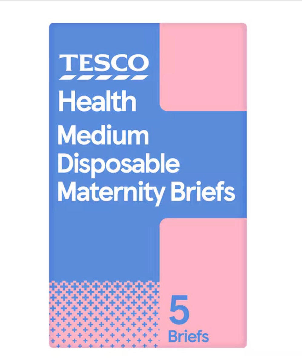 Tesco Medium Maternity Brief 5 Pack