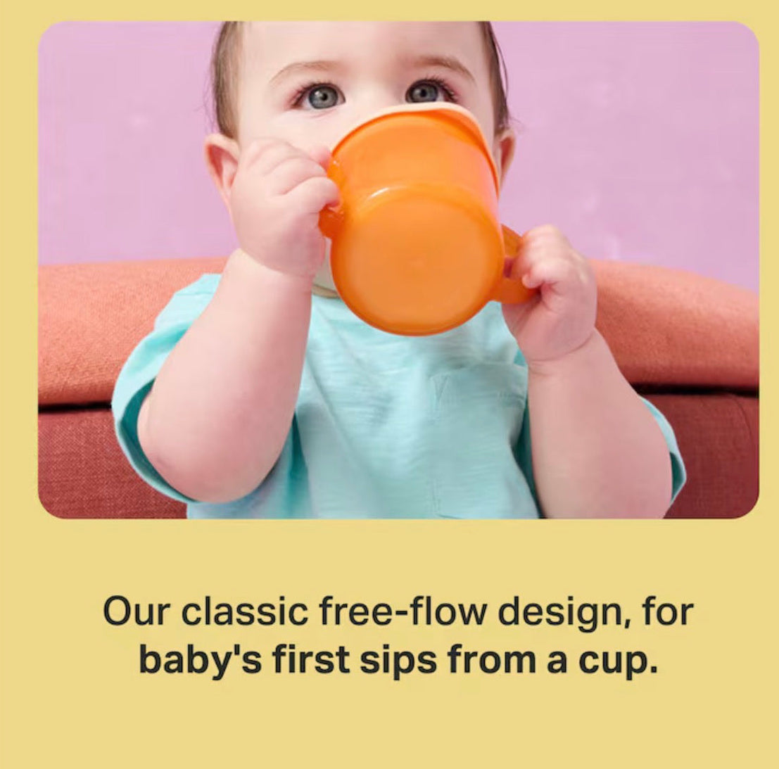 Tommee Tippee Free Flow First Cup Essentials 4m+ 190ml