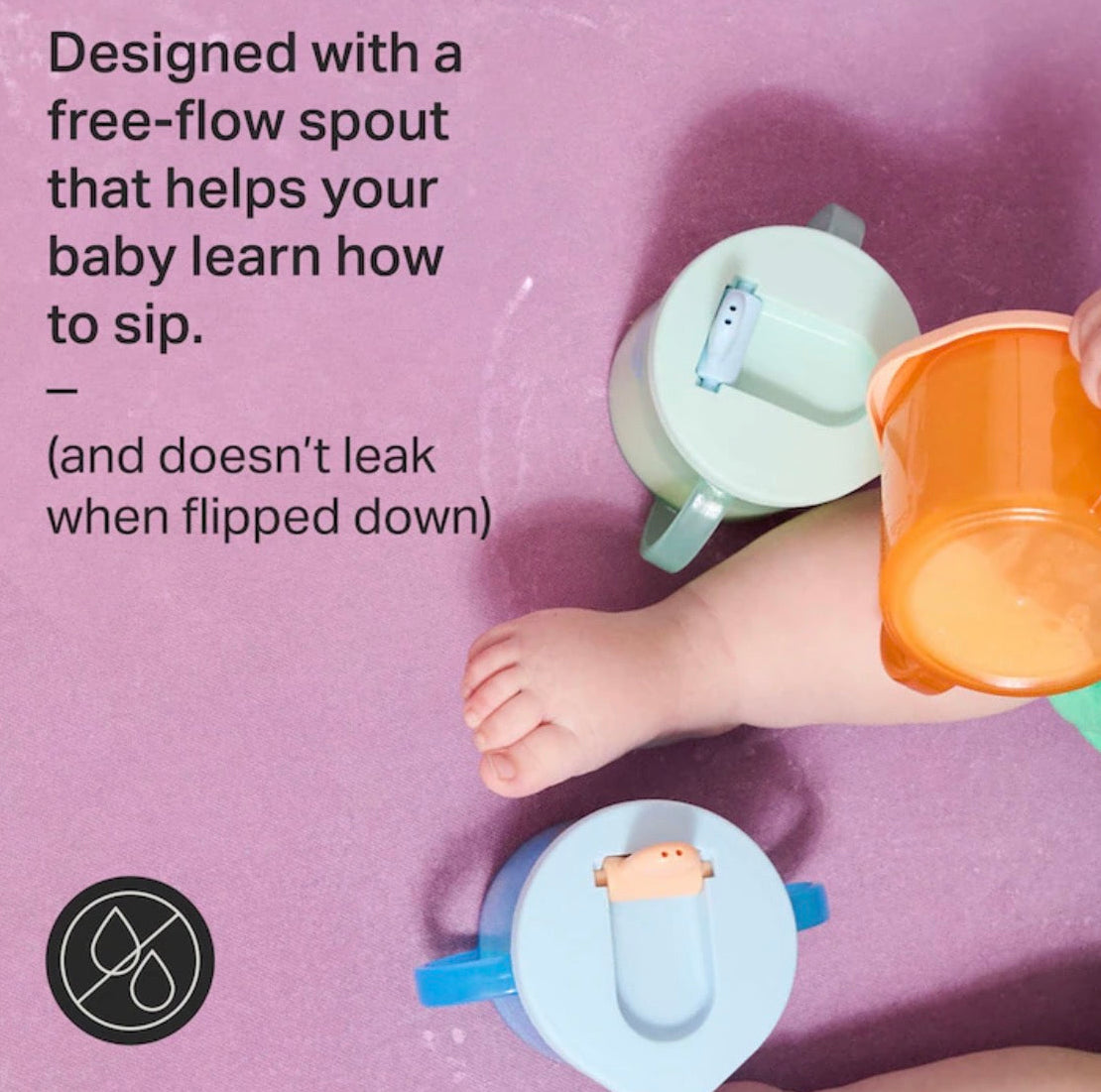 Tommee Tippee Free Flow First Cup Essentials 4m+ 190ml