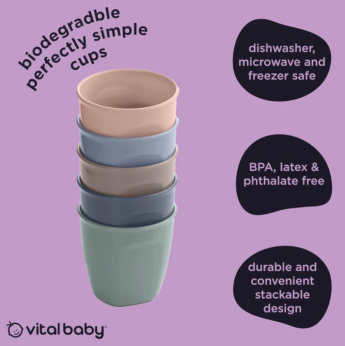 Vital Baby Hydrate Perfectly Simple Cups for Toddlers
