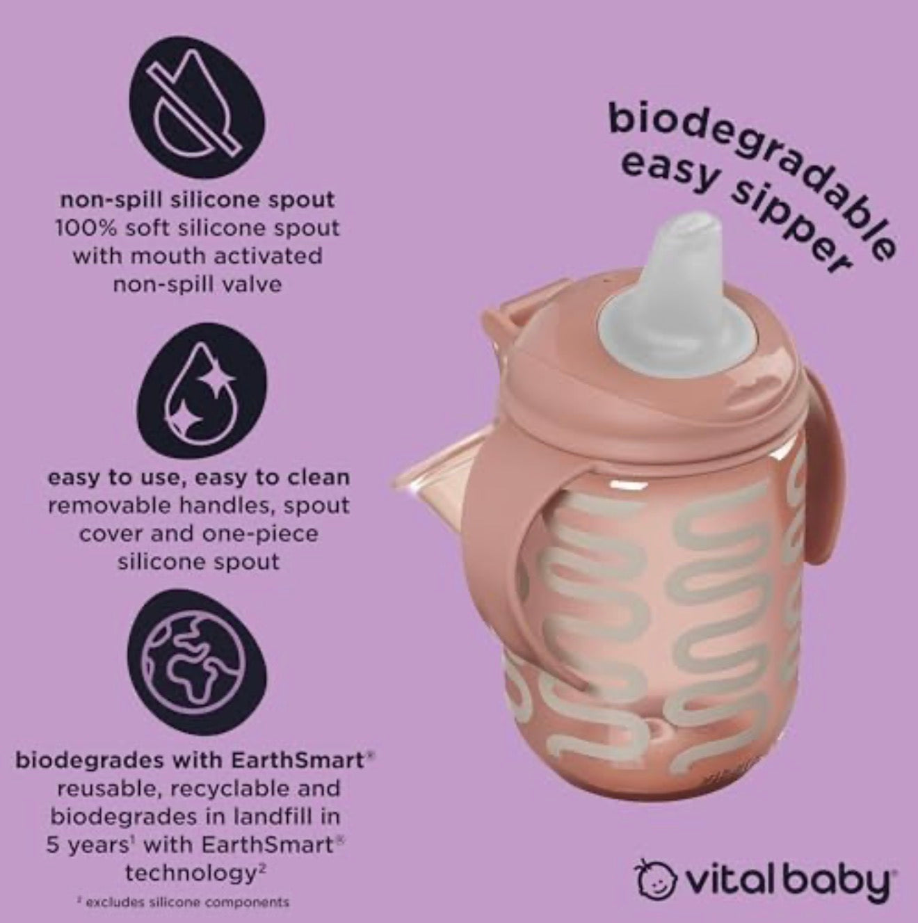 Vital Baby Hydrate Easy Sipper Cup 350ml
