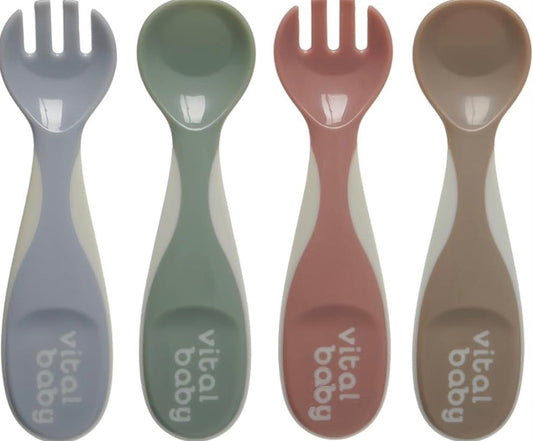 Vital Baby Nourish Chunky Baby Spoon & Fork Set