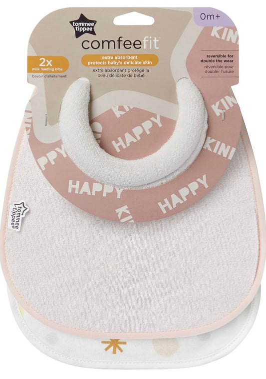 Tommee Tippee Milk Feeding Bibs, Pack of 2