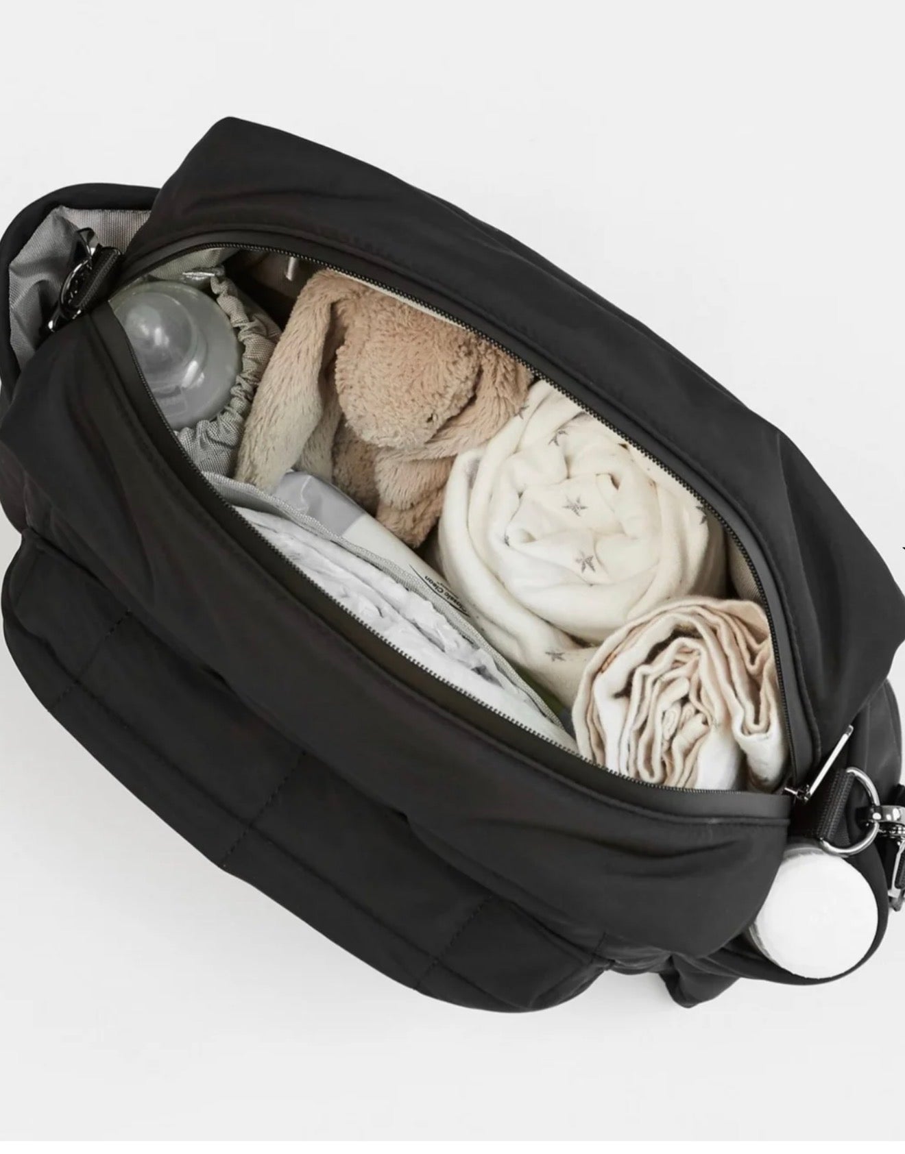 Finnson FREYA Eco Oversized Stroller Organiser with Stroller Clips - Black