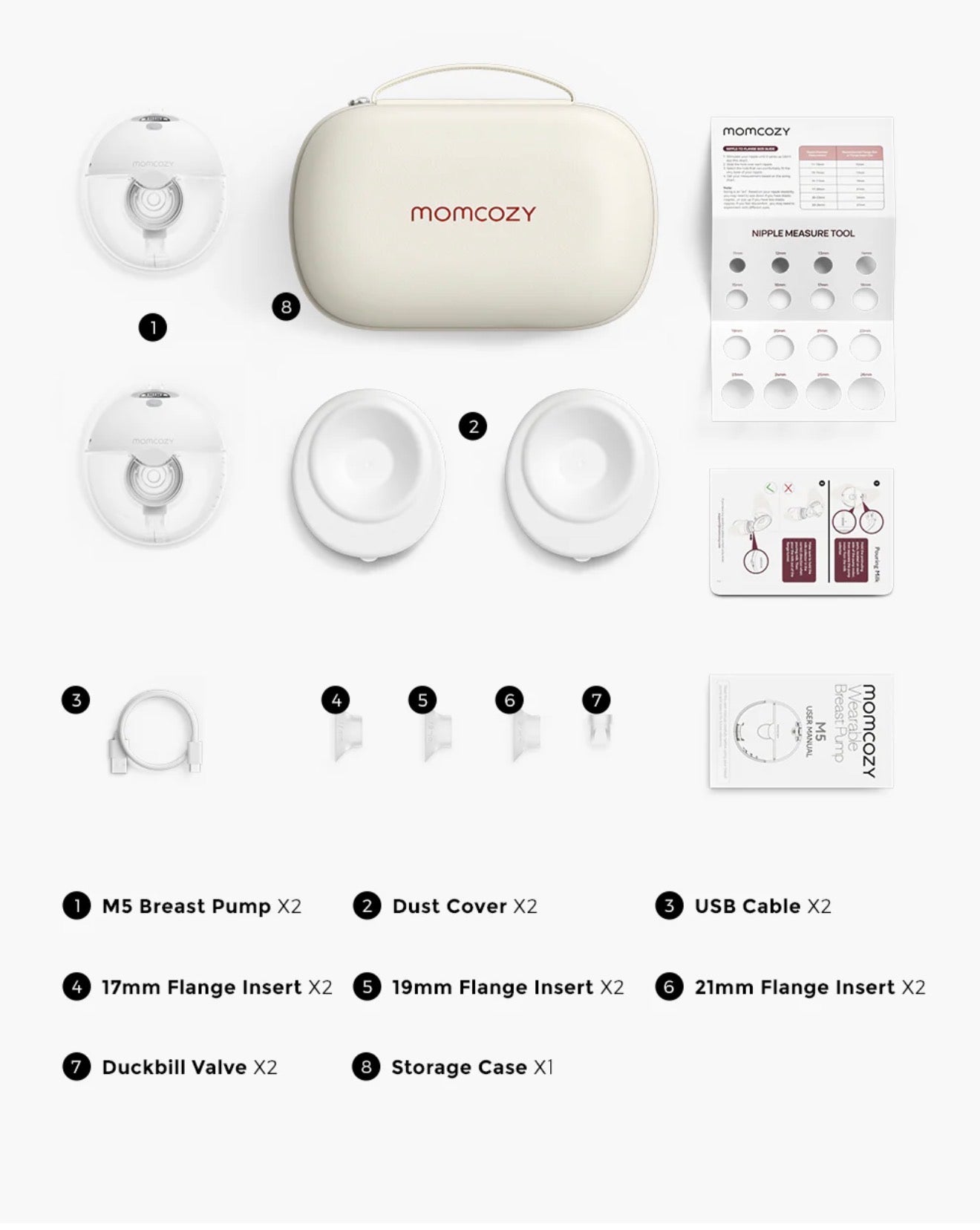 Momcozy - All-in-one M5 Wearable Breast Pump - Painlessly Pump