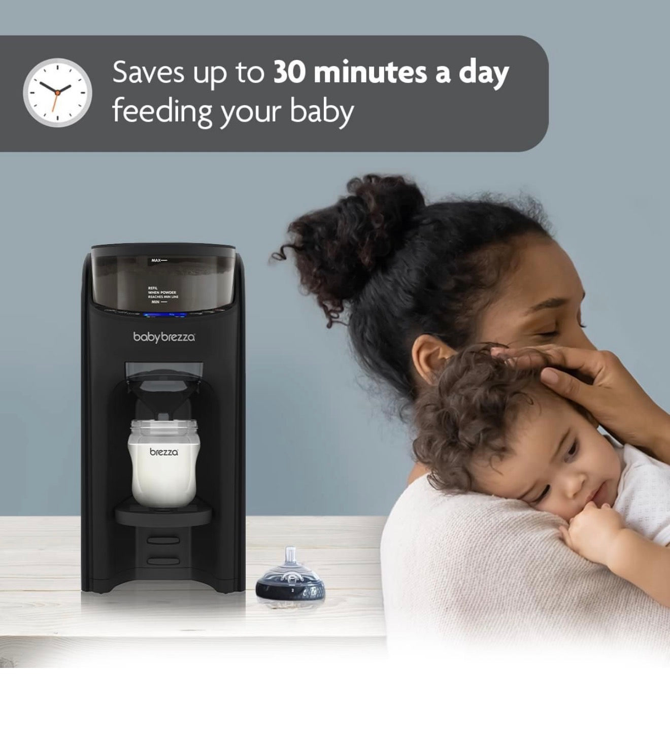baby brezza Formula Pro Advanced Formula Dispenser - All Black