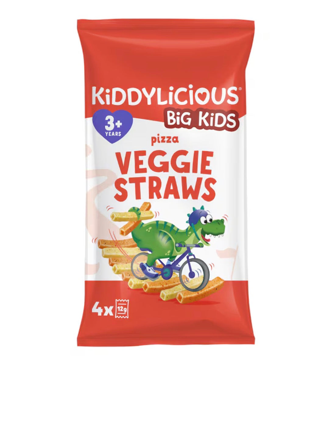 Kiddylicious Pizza Veggie Straws 4x12g