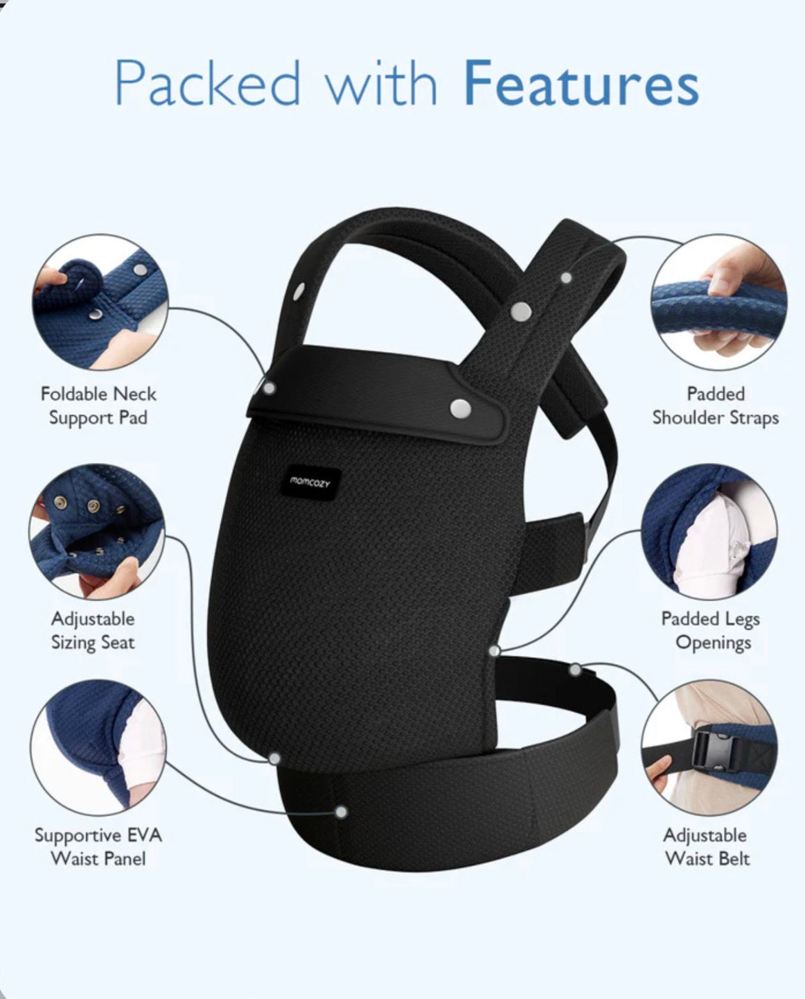Momcozy PureHug Air Mesh Baby Carrier